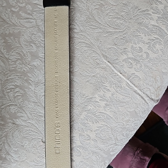 CHICO'S Slide Adjustable Wide Black Belt M/L - Picture 6 of 11